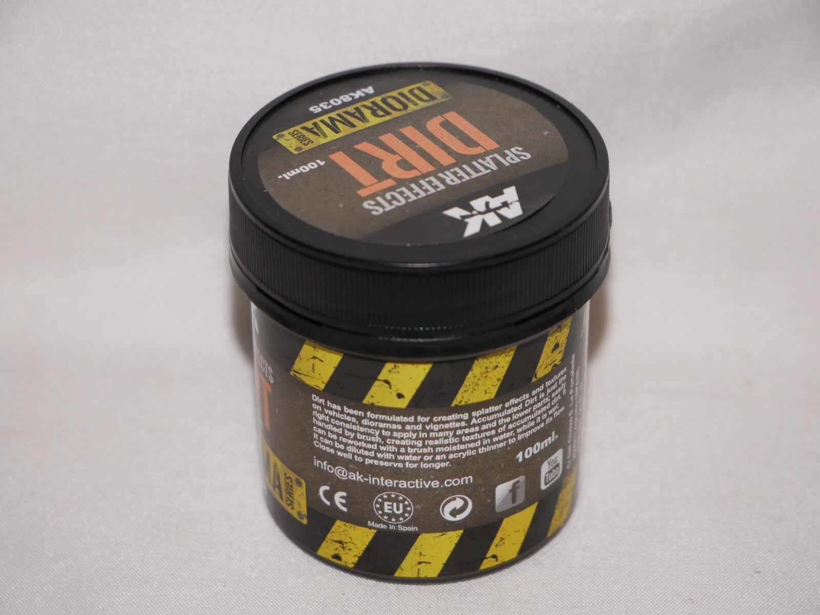AK Interactive Diorama Series Dirt Splatter Effects Acrylic 100ml Tub - AK8035