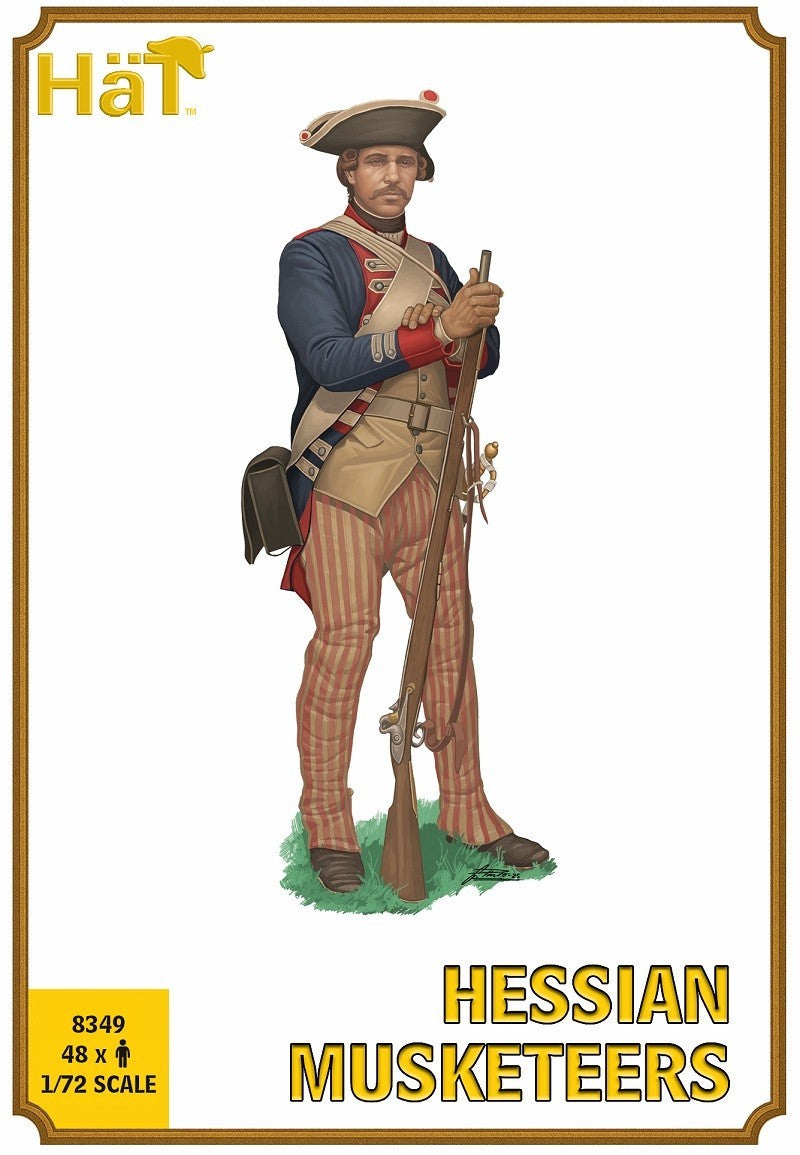 Hat Industrie 1:72 Scale American War Of Independence Hessian Musketeers - 8349
