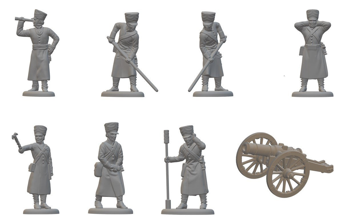 Hat Industrie 1:72 Scale 1808 Napoleonic Russian Artillery With (1/2 pud) 20lb Unicorn Gun - 8359