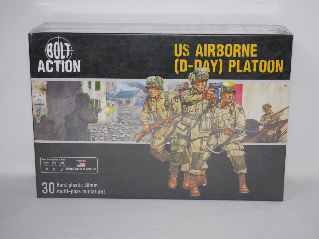 Warlord Games Bolt Action 1:56 WWII US Army Airborne (D-Day) Platoon - 402013102