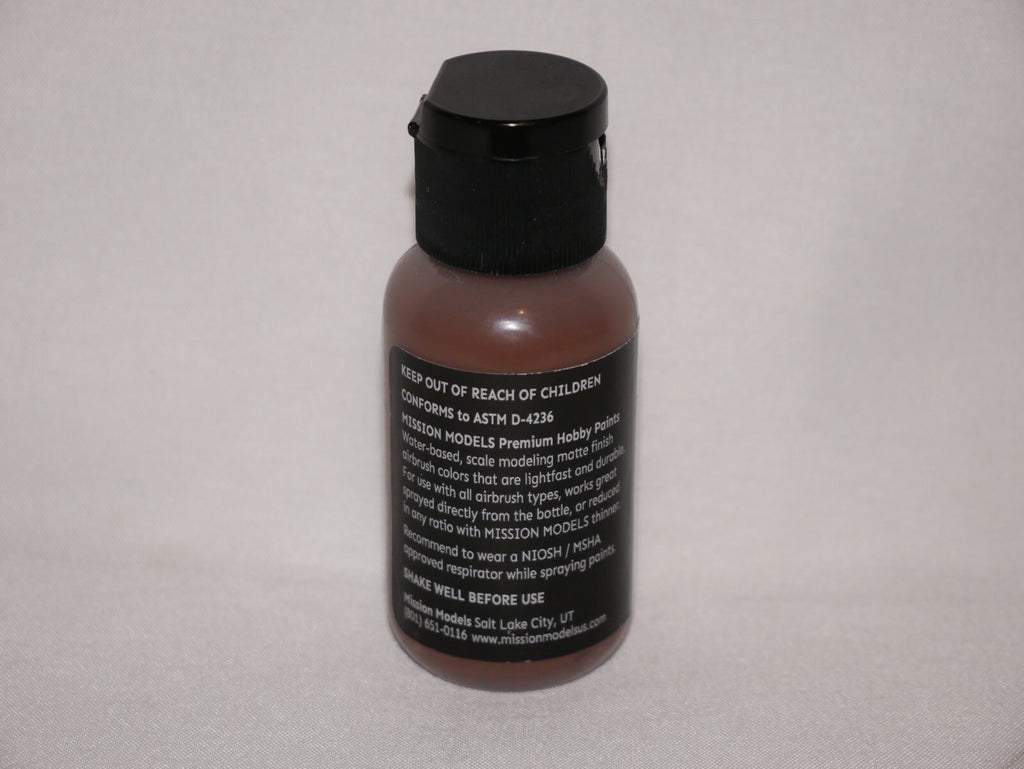 Mission Models Hobby Premium Paints Dark Rust 1 30ml / 1fl.oz Bottle (MMW - 001)