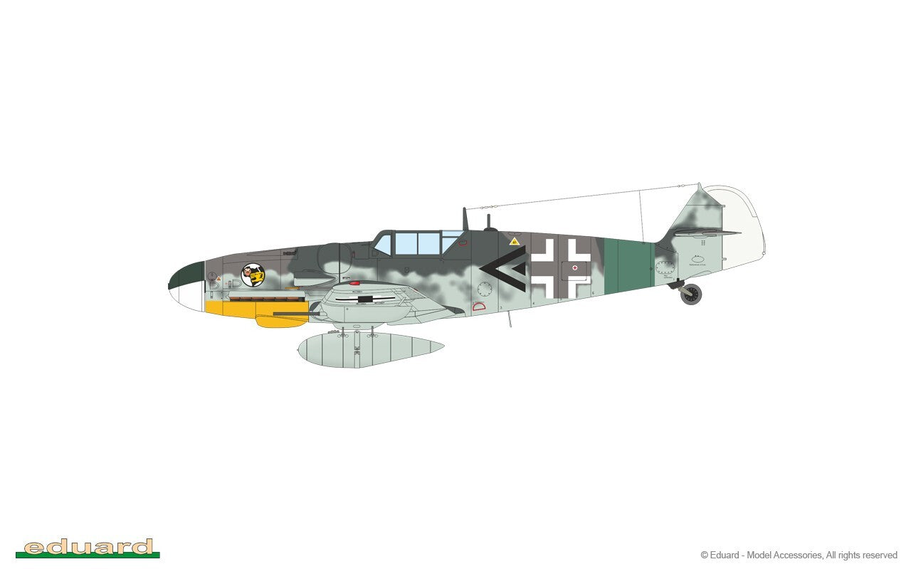 Eduard 1:72 Scale Plastic Kit Messerschmitt Bf 109G-6 ProfiPACK Edition - 70159