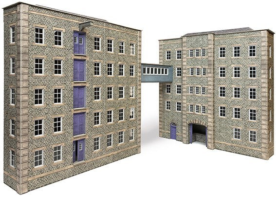Metcalfe Card Construction Kits & Materials OO/HO Scale Grimy Old Mill - PO290