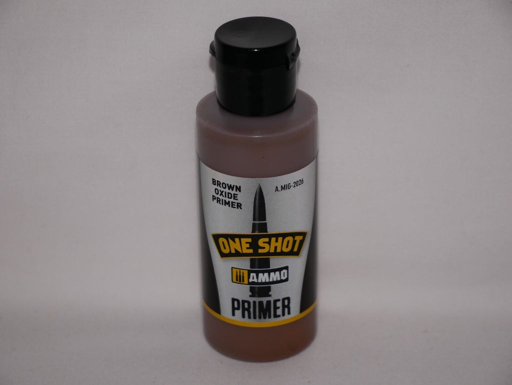 Ammo By Mig Jimenez One Shot Brown Oxide Self Level Sandable Primer - A.MIG-2026