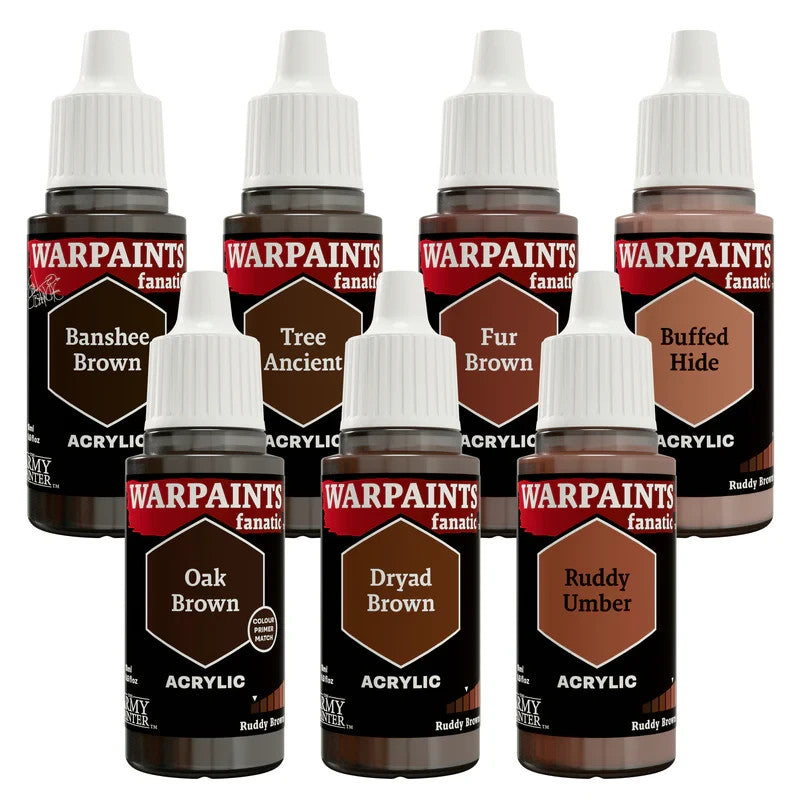The Army Painter Warpaints Fanatic Flexible Triade Plus+ Ruddy Browns Set WP8089
