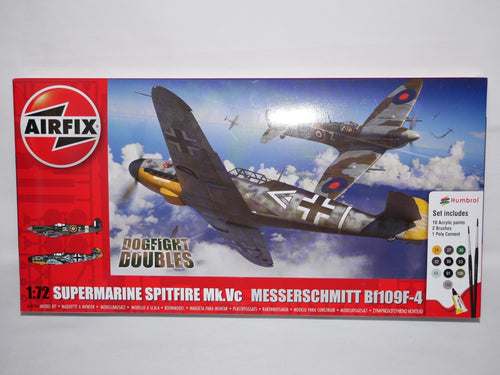 Airfix 1:72 Scale Dogfight Doubles Spitfire Mk.c & Messerschmitt Bf109F-4 A50194