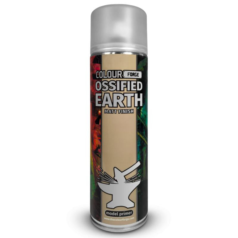 The Colour Forge Ossified Earth Matt Finish Model Primer 500ml Aerosol Spray Can