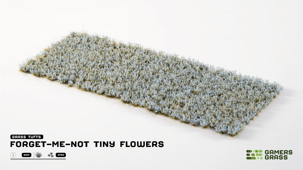 Gamers Grass Forget-Me-Not Tiny Flowers Grass Tufts For Bases 370x Pack GGFS-FMN