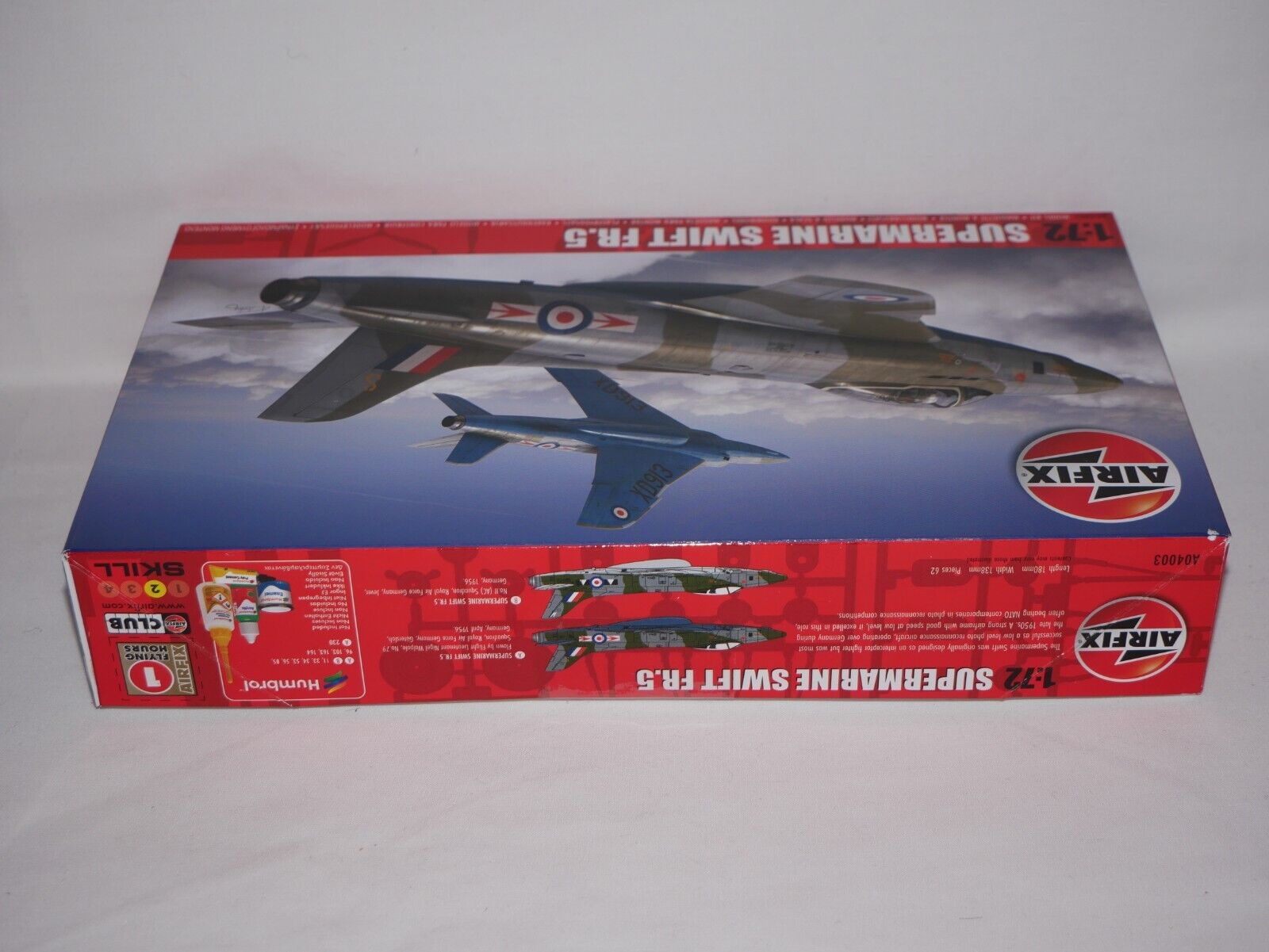 Airfix 1:72 Scale Supermarine Swift FR.5 Model Plane Kit Skill Level 2 - A04003