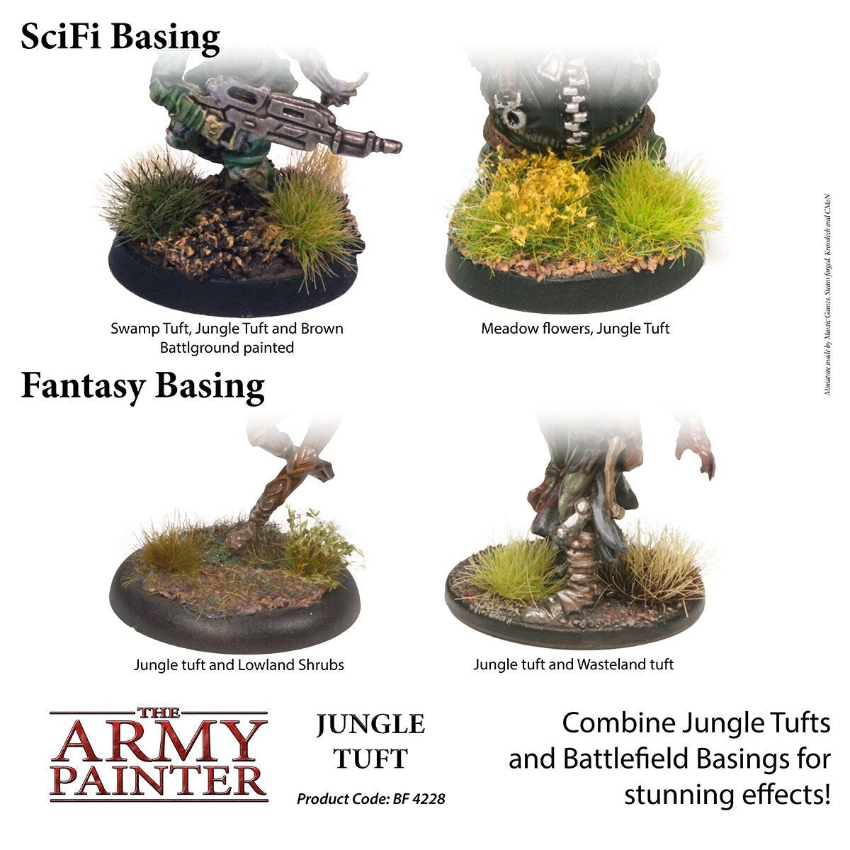 The Army Painter Battlefields Jungle Tufts For Wargaming (77) Per Pack BF4228