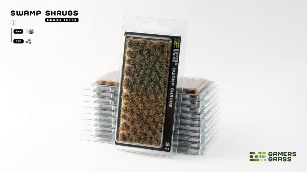 Gamers Grass Swamp Shrubs Grass Tufts For Model Bases 75x Per Pack - GGFS-SWA