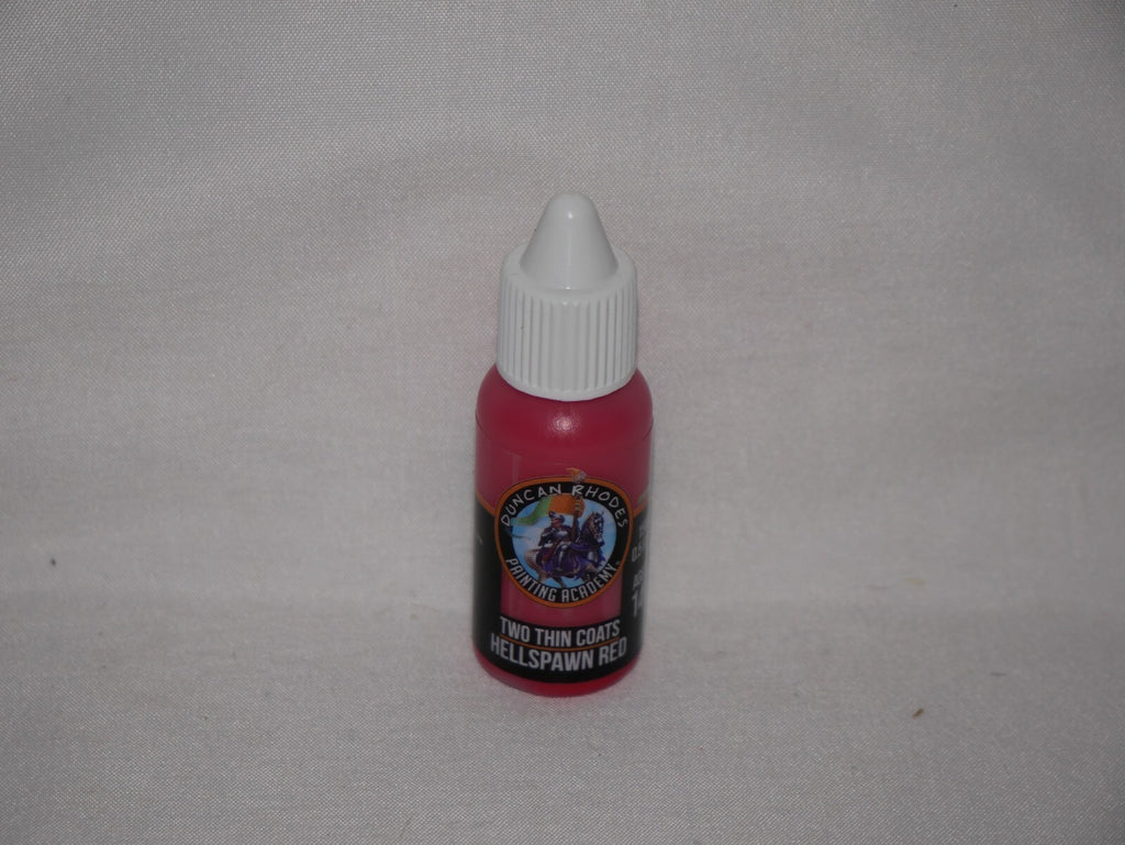 Duncan Rhodes Painting Academy 'Two Thin Coats' Hellspawn Red 15ml Bottle 10100