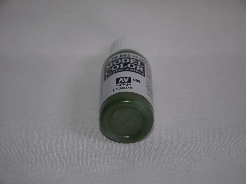 Vallejo Model Color US Dark Green Acrylic 17ml/0.57 fl oz Dropper Bottle  70.893