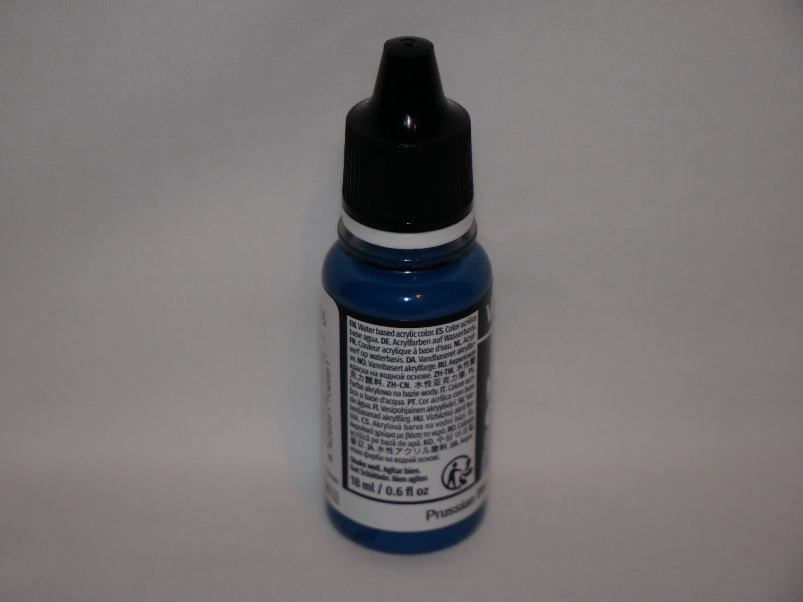 Vallejo Model Color Prussian Blue Acrylic 18ml/0.60 fl oz Dropper Bottle 70.965