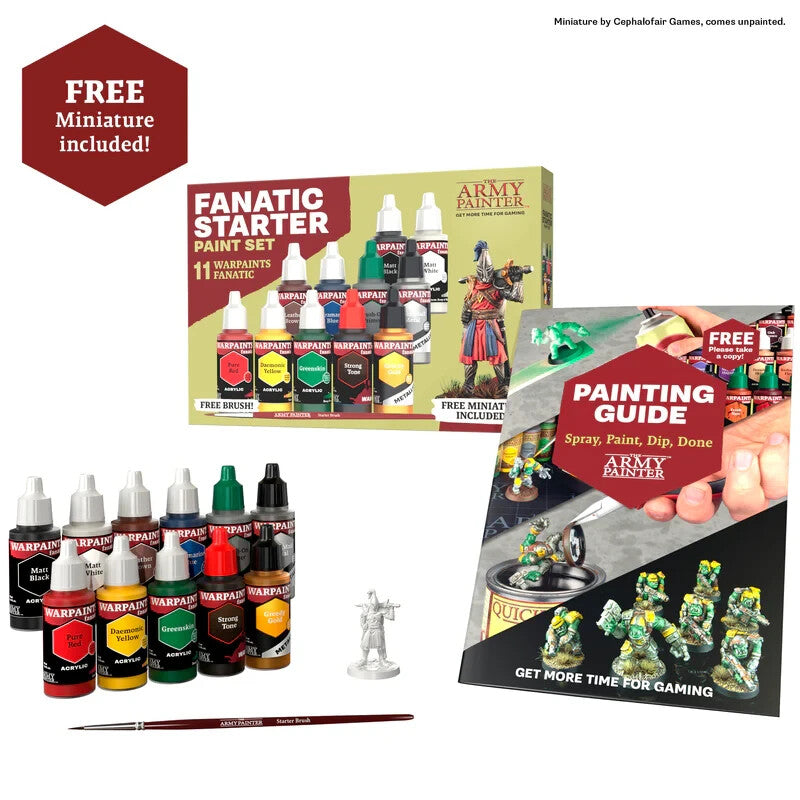 The Army Painter Warpaints Fanatic Range Starter Paint Set (11 Colours) - WP8066