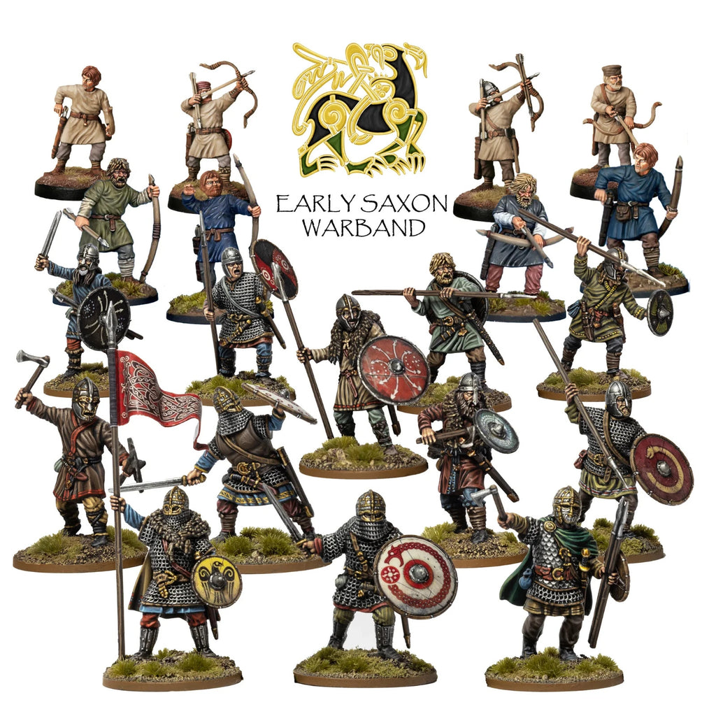 Victrix 1:56 (28mm) Scale Hard Plastic Early Saxon Warriors Warband - VXWB002