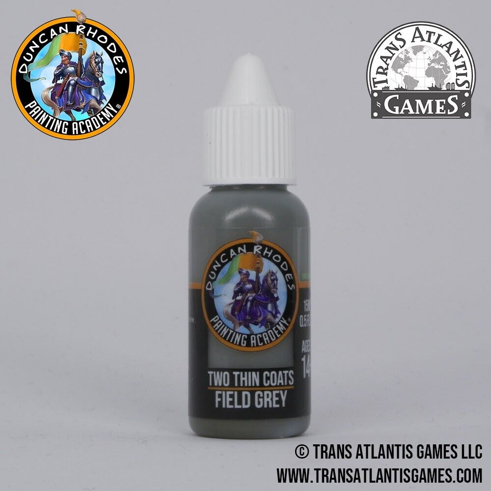 Duncan Rhodes Painting Academy 'Two Thin Coats' Field Grey 15ml Bottle - 10076