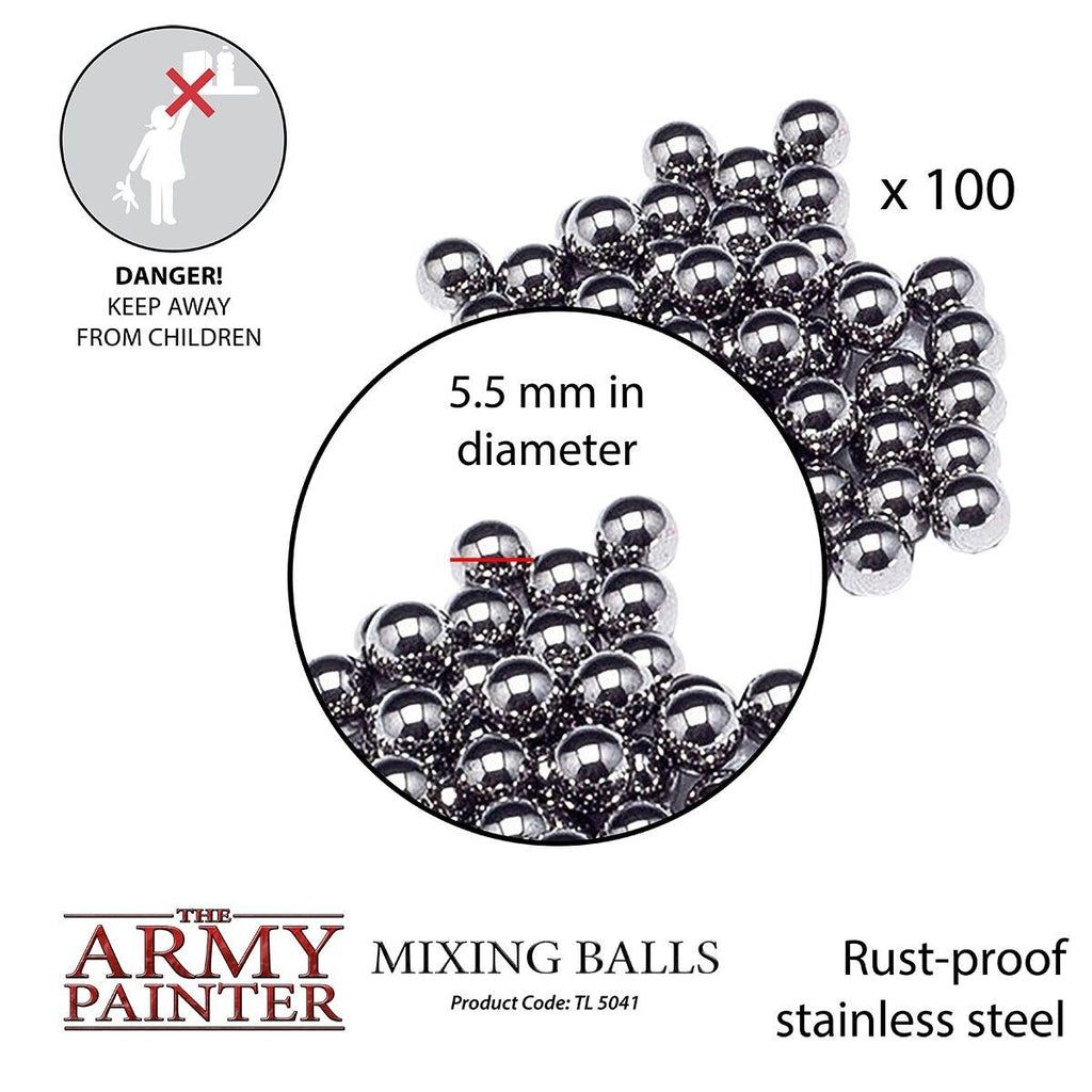 The Army Painter Stainless Steel Mixing Balls For Heavy Pigment Paints TL5041
