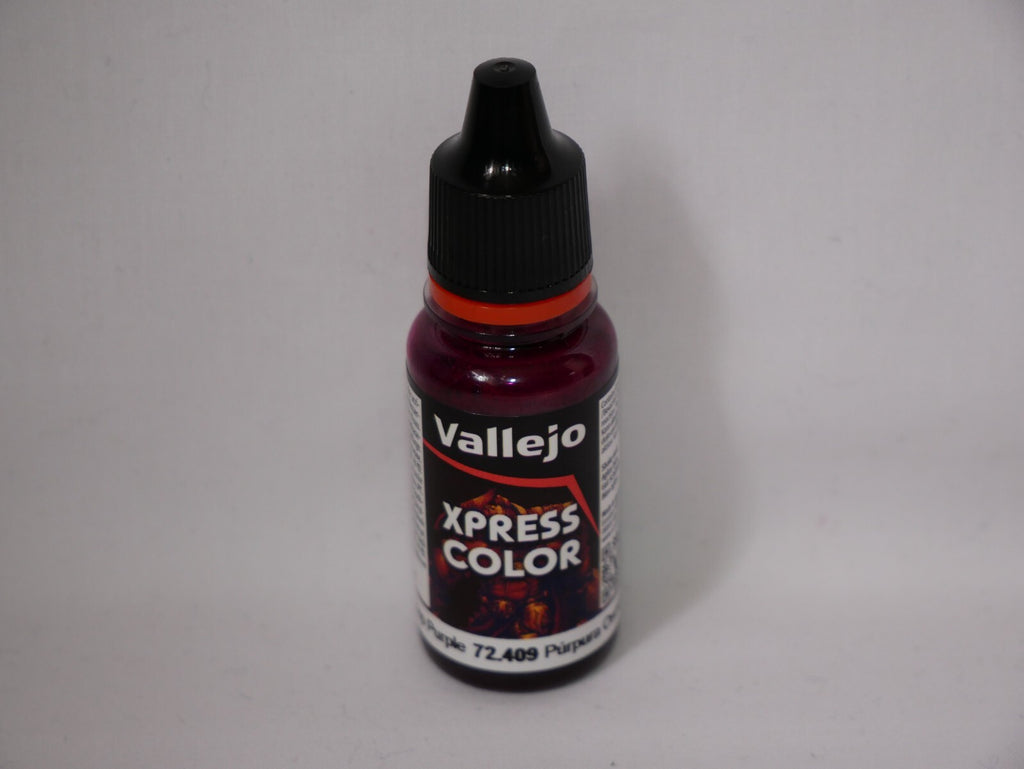 Vallejo Xpress Color Acrylics Deep Purple 18ml/0.6 fl oz Dropper Bottle - 72.409