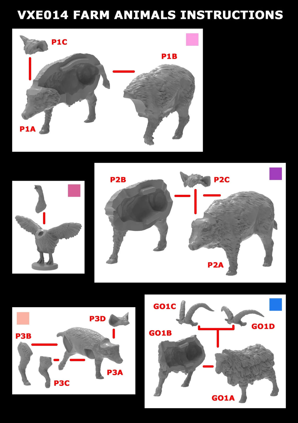 Victrix Ltd Pillage Ransack The Middle Ages 28mm Medieval Farm Animals - VXE014