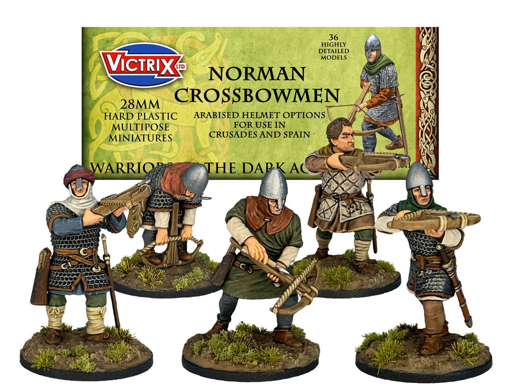 Victrix Warriors Of The Dark Ages 28mm Hard Plastic Norman Crossbowmen - VXDA011