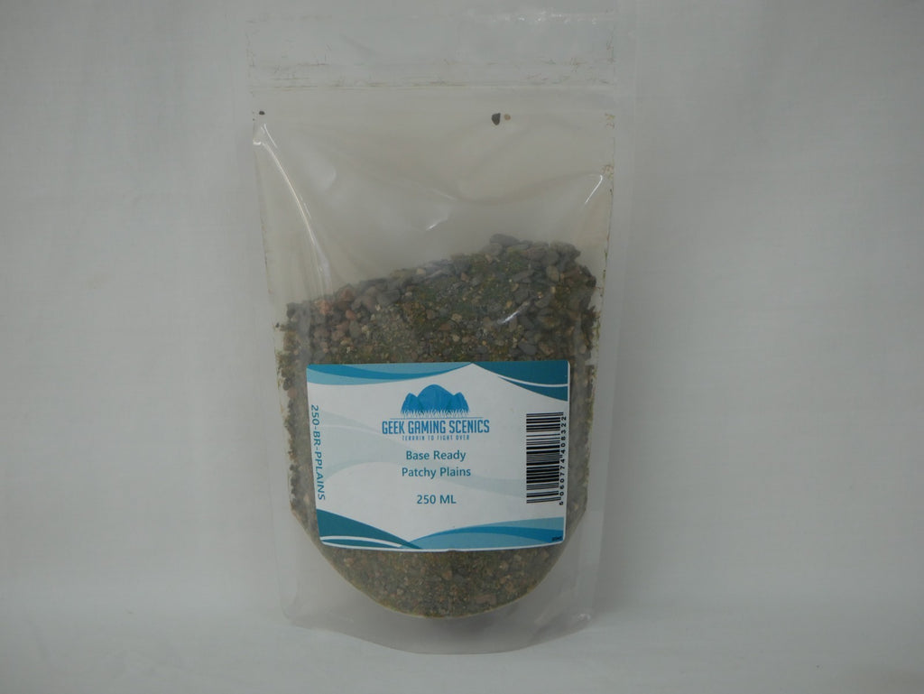 Geek Gaming Scenics Terrain Base Ready Patchy Plains Mixture Tub - 250-BR-PPLAINS