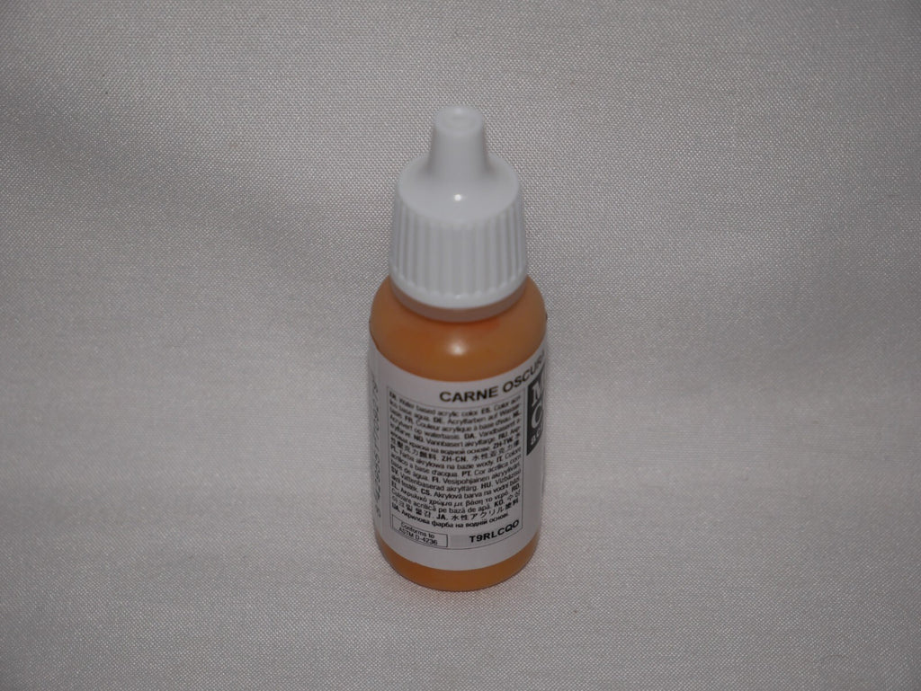 Vallejo Model Color Dark Flesh Acrylic 17ml/0.57 fl oz Dropper Bottle - 70.927