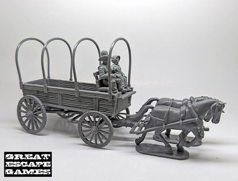 Great Escape Games Dead Mans Hand 28mm Scale General Purpose Wagon - DMHP003