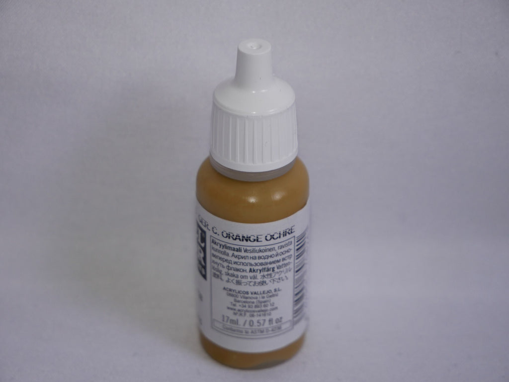 Vallejo Model Color German Camouflage Orange Ochre Acrylic 17ml Dropper - 70.824