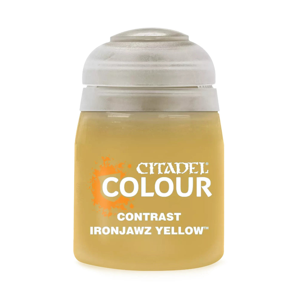 Citadel Colour Contrast Ironjawz Yellow Acrylic 18ml/0.60 fl oz Paint Pot 29-52