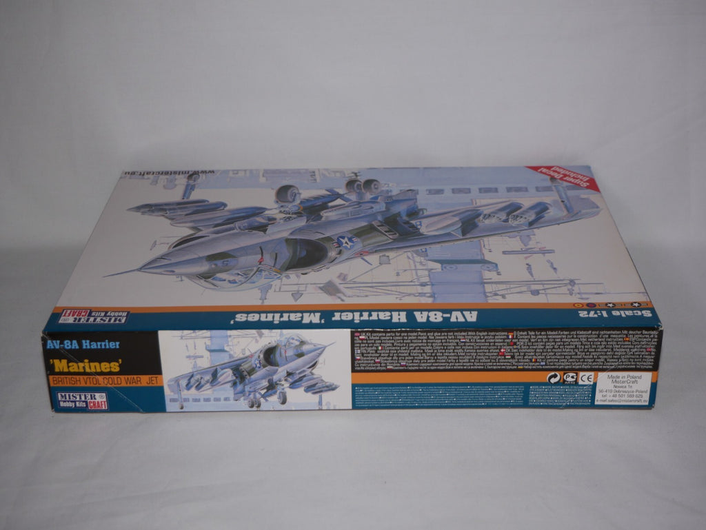 MisterCraft Hobby Kits 1:72 Scale (D-84) AV-8A Harrier Jet 'Marines II' - 040840