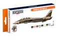 Hataka Orange Line Lacquer Based Formula Iranian Air Force Paint Set (HTK-CS119)