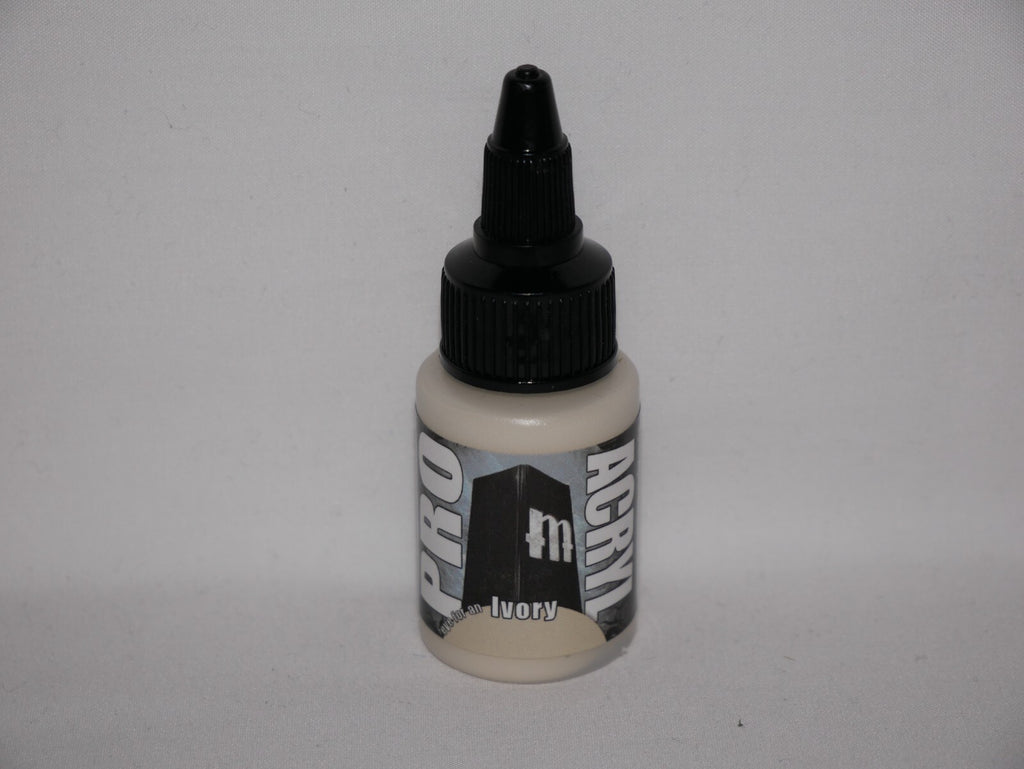 Monument Hobbies Pro Acryl Paint Range Ivory 22ml Twist Top Bottle - (MPA-023)