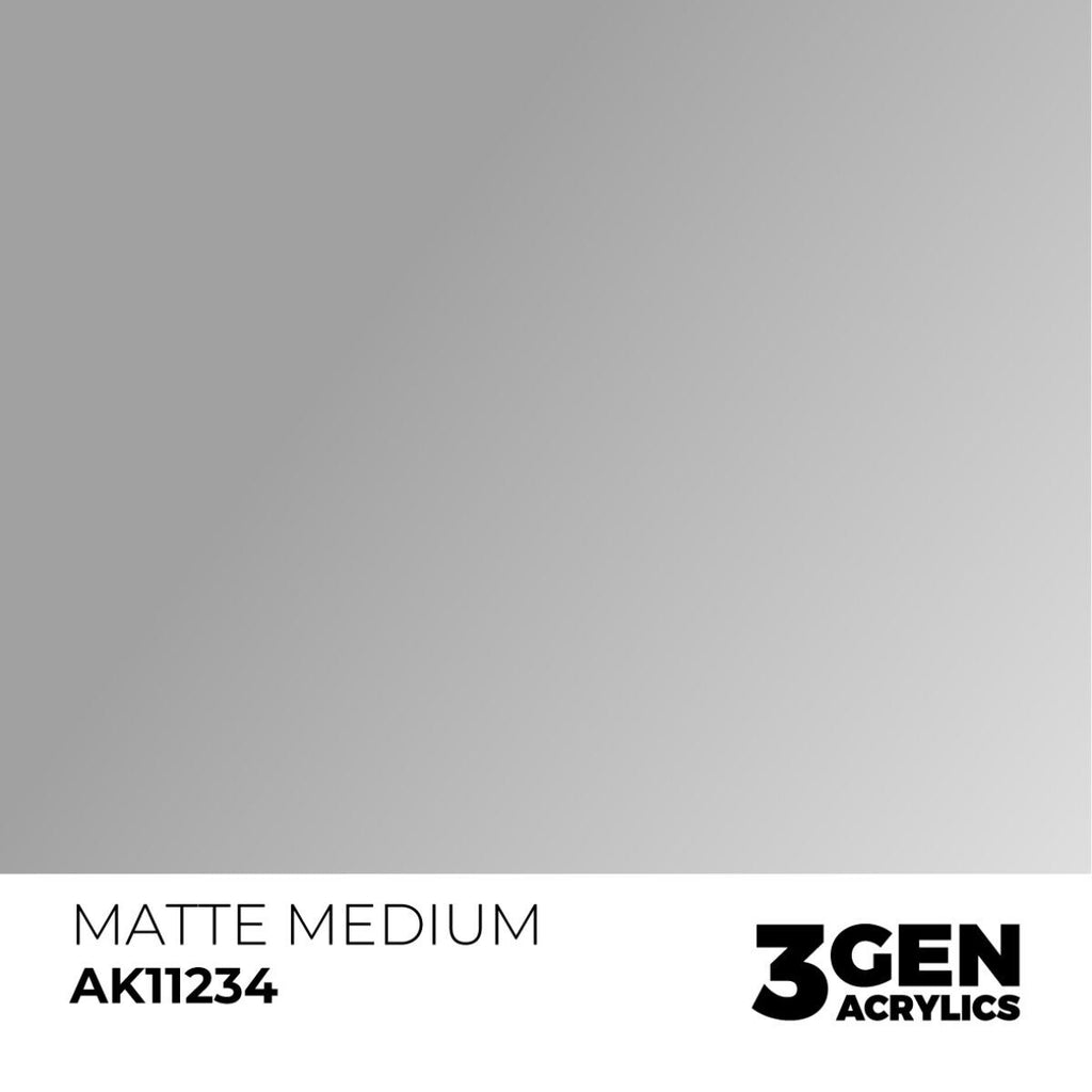 AK Interactive Auxiliary Products Range Matte Medium 17ml Dropper Bottle AK11234