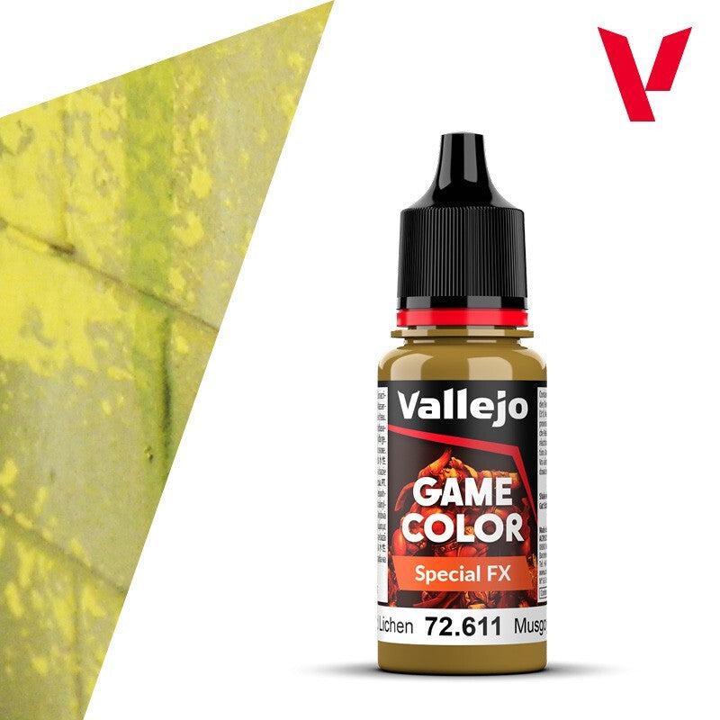 Vallejo Game Color Special FX Range Moss & Lichen 18ml Dropper Bottle - 72.611