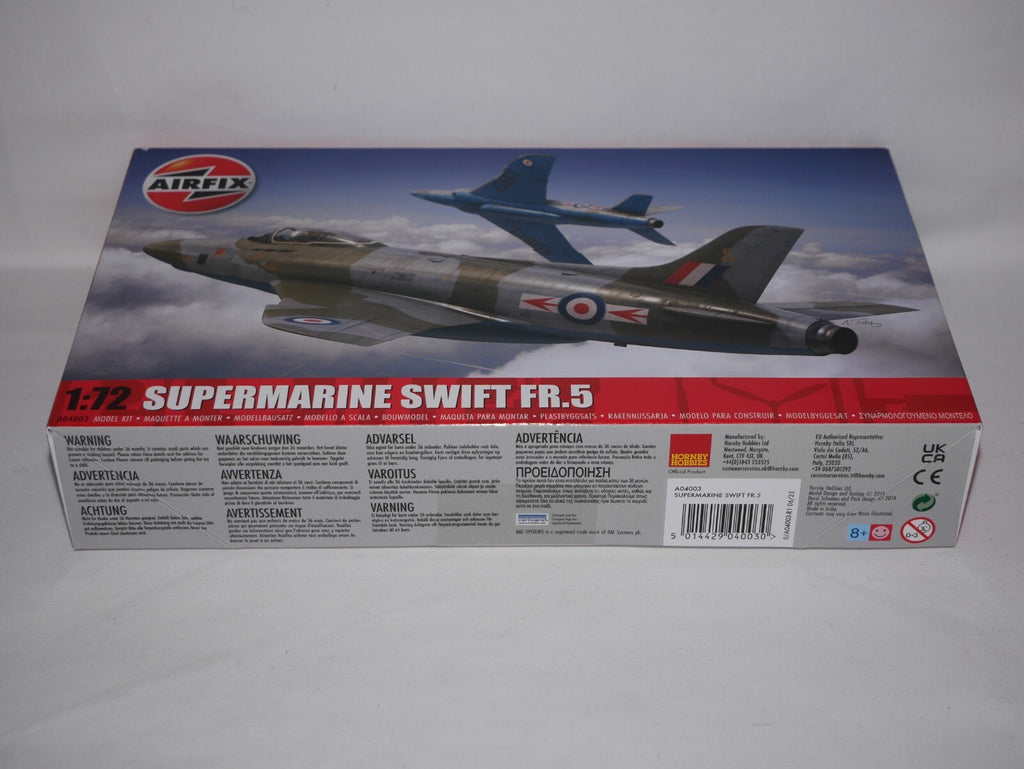 Airfix 1:72 Scale Supermarine Swift FR.5 Model Plane Kit Skill Level 2 - A04003