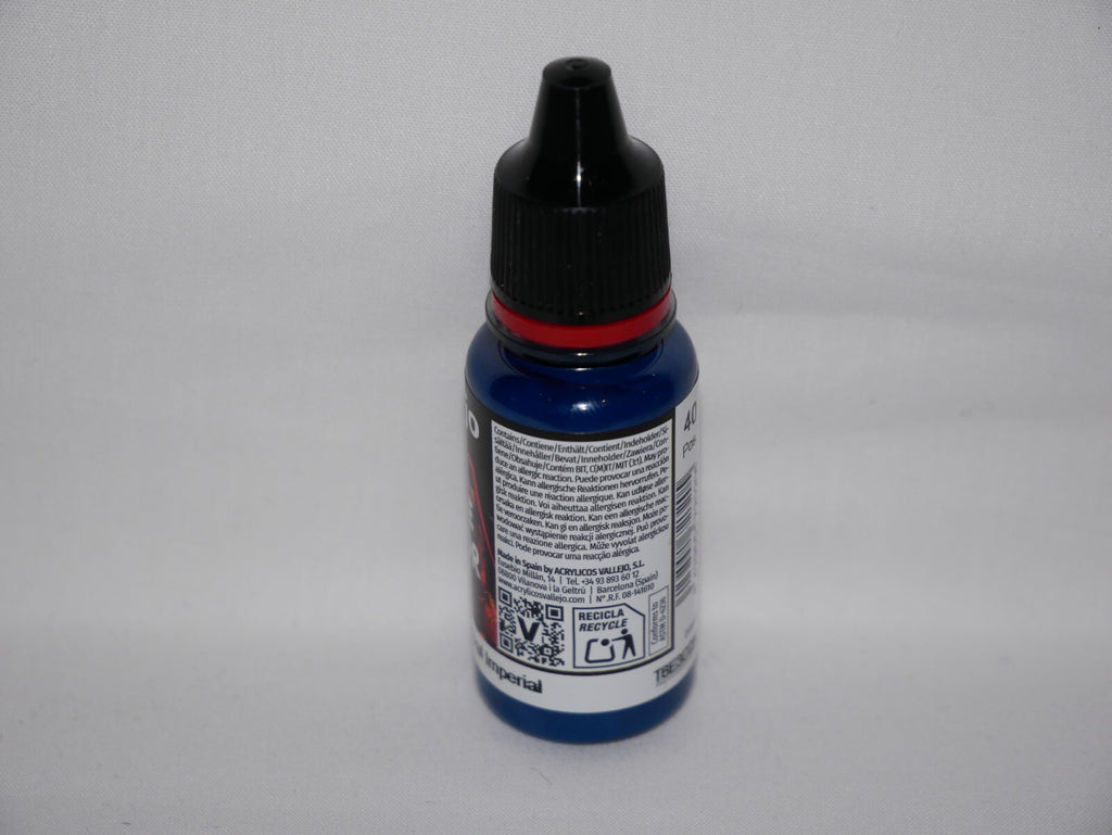 Vallejo Game Color Acrylics Imperial Blue 18ml/0.6 fl oz Dropper Bottle - 72.020