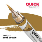AK Interactive Acrylic Quick Gen Markers For Tabletop Wargaming Bone Brown - AKMQ027