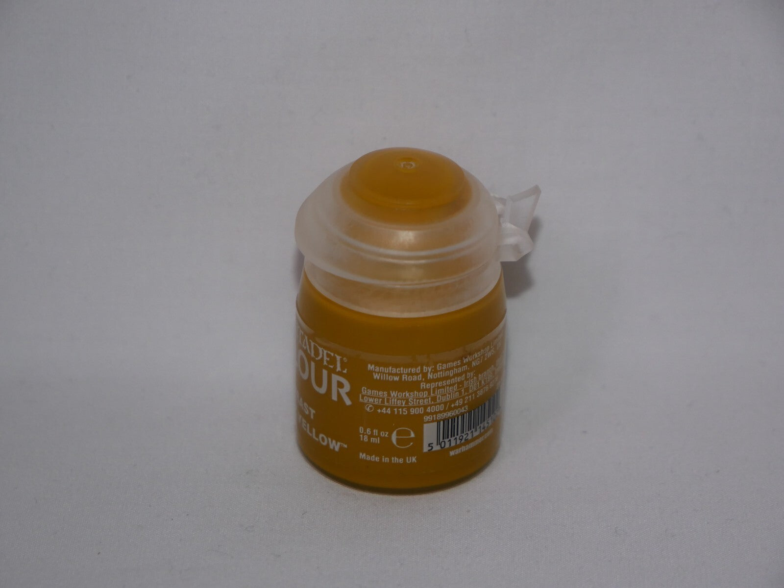 Citadel Colour Contrast Ironjawz Yellow Acrylic 18ml/0.60 fl oz Paint Pot 29-52