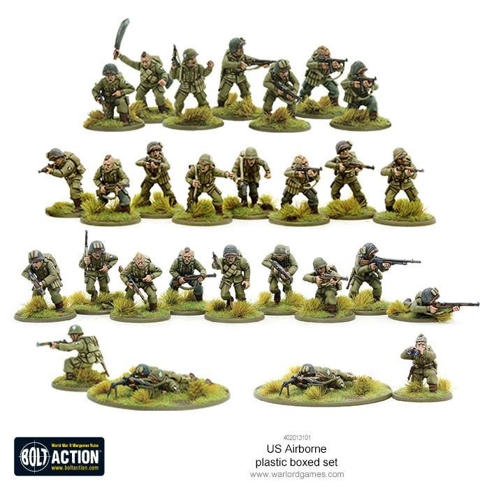 Warlord Games Bolt Action 1:56 US Army Airborne Late WWII Paratroopers 402013101