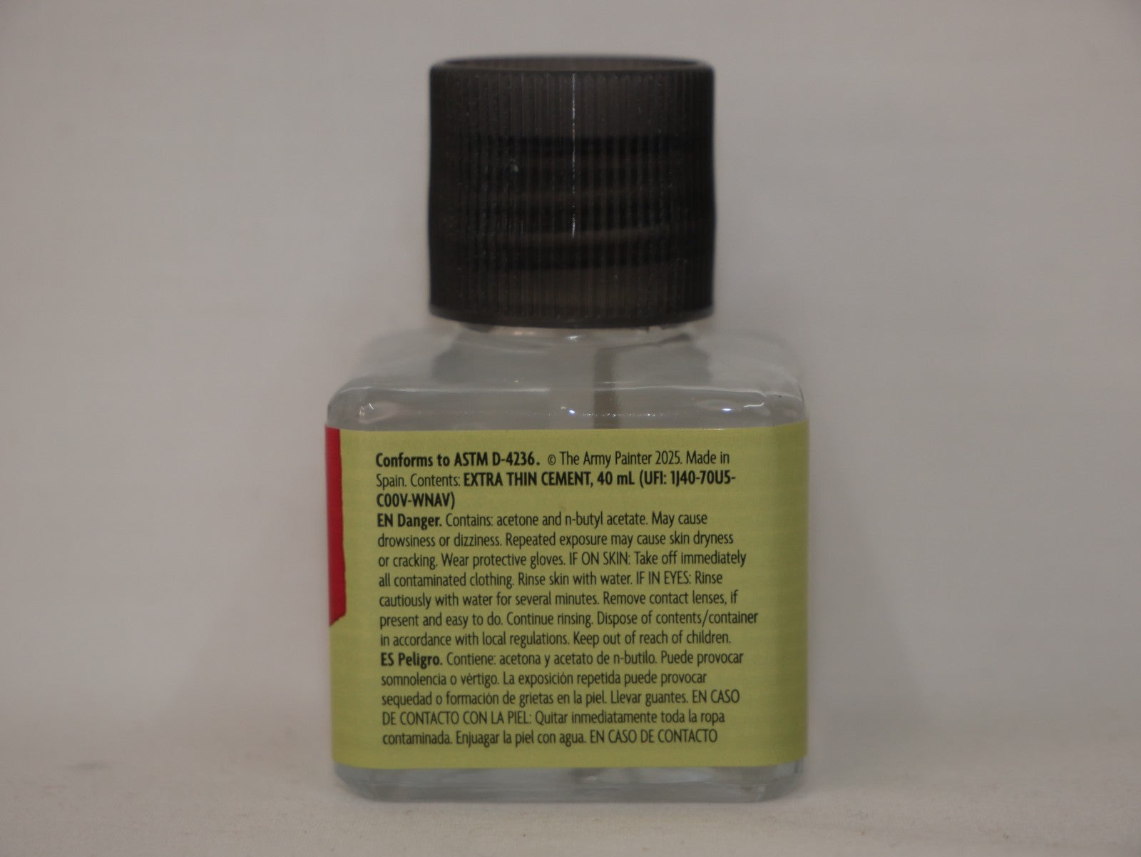 The Army Painter Extra Thin Cement Plastic Glue Cement 40ml Glass Bottle - GL2015