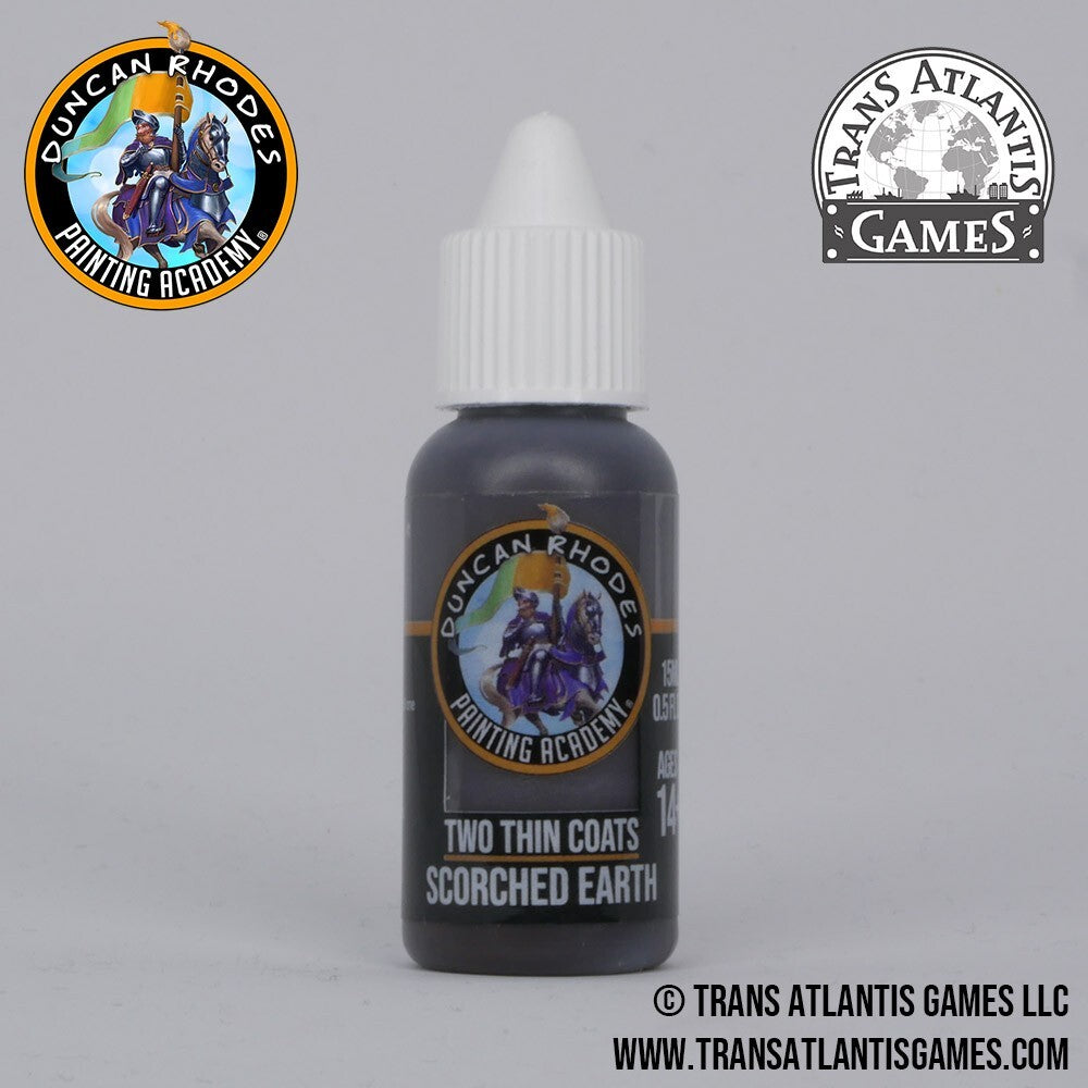 Duncan Rhodes Painting Academy 'Two Thin Coats' Scorched Earth 15ml Bottle 10052