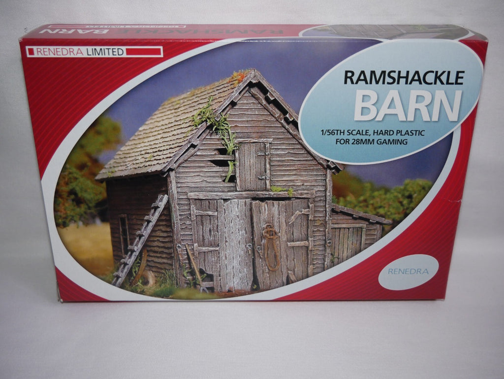 Renedra Ltd Generic Scenery & Bases 1/56th (28mm) Scale Ramshackle Barn - RNRB