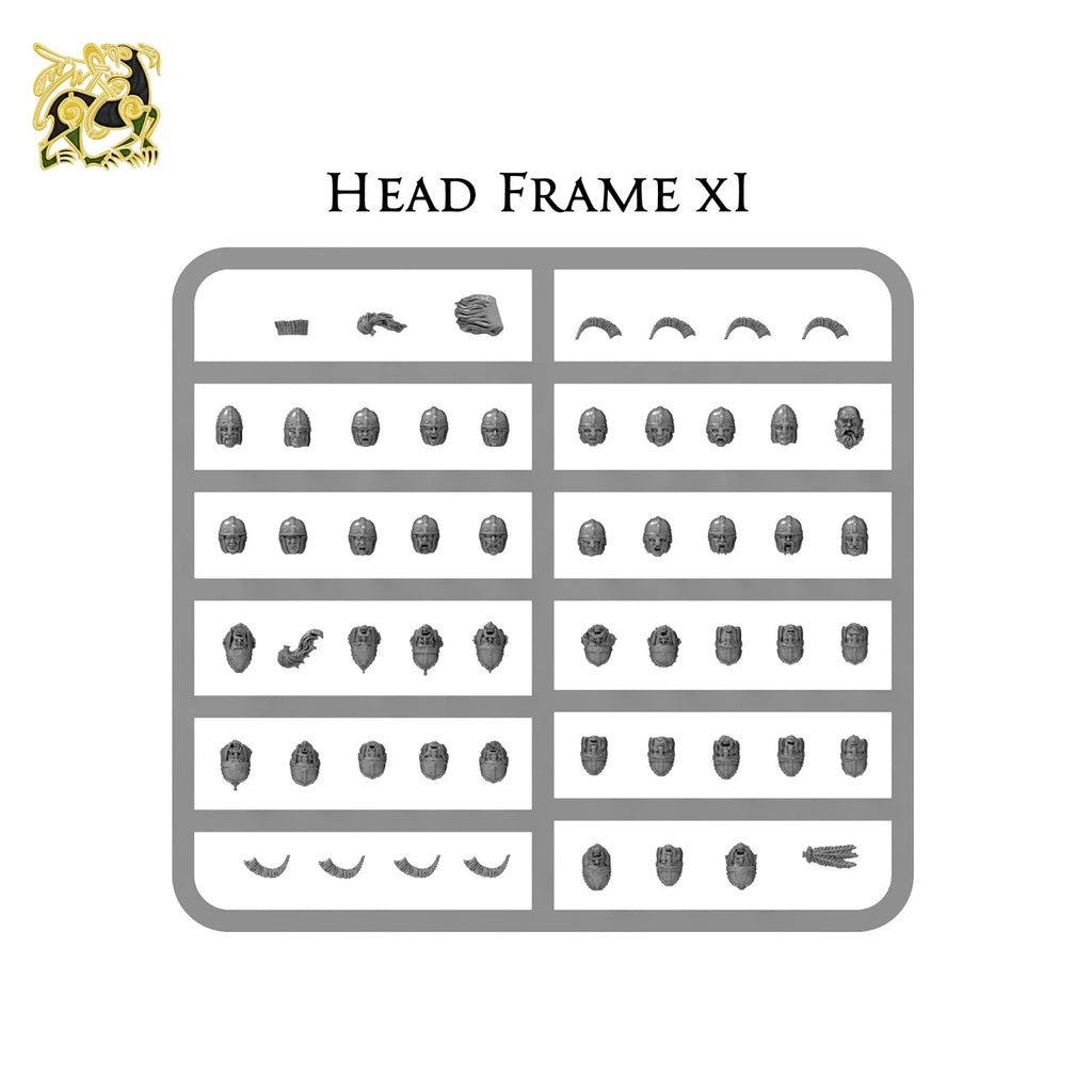 Victrix 1:56 (28mm) Scale Hard Plastic Early Saxon Warriors Warband - VXWB002