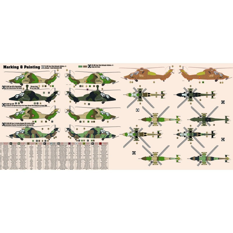 MisterCraft Hobby Kits 1:72 Scale (D-60) EC-665 'Tigre' Attack Helicopter 040604