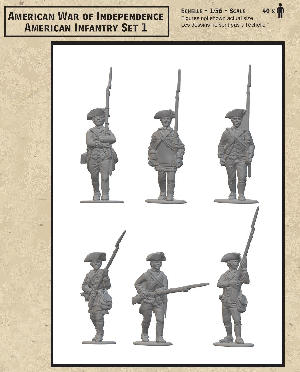 Hat Industrie 1:56 American War Of Independence American Infantry Set 1 - 2003