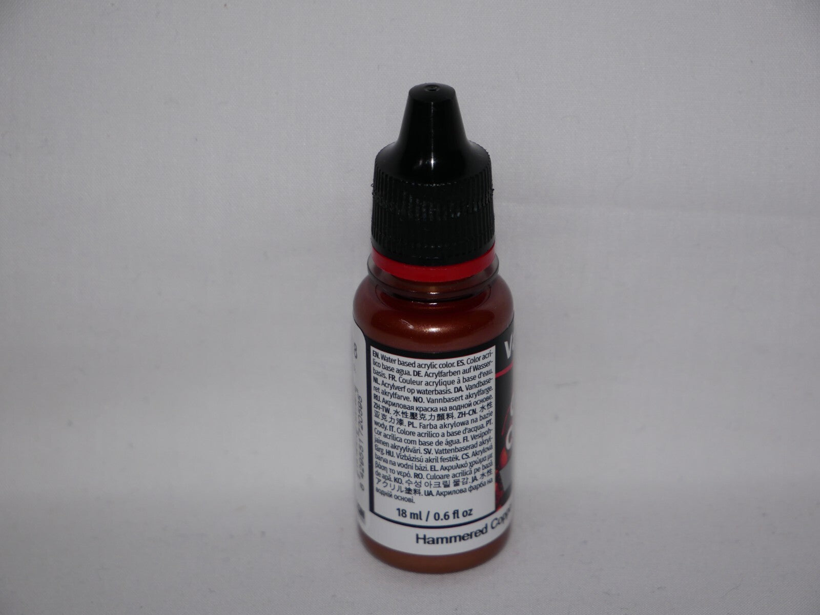 Vallejo Game Color Acrylic Metallics Hammered Copper 18ml Dropper Bottle 72.059