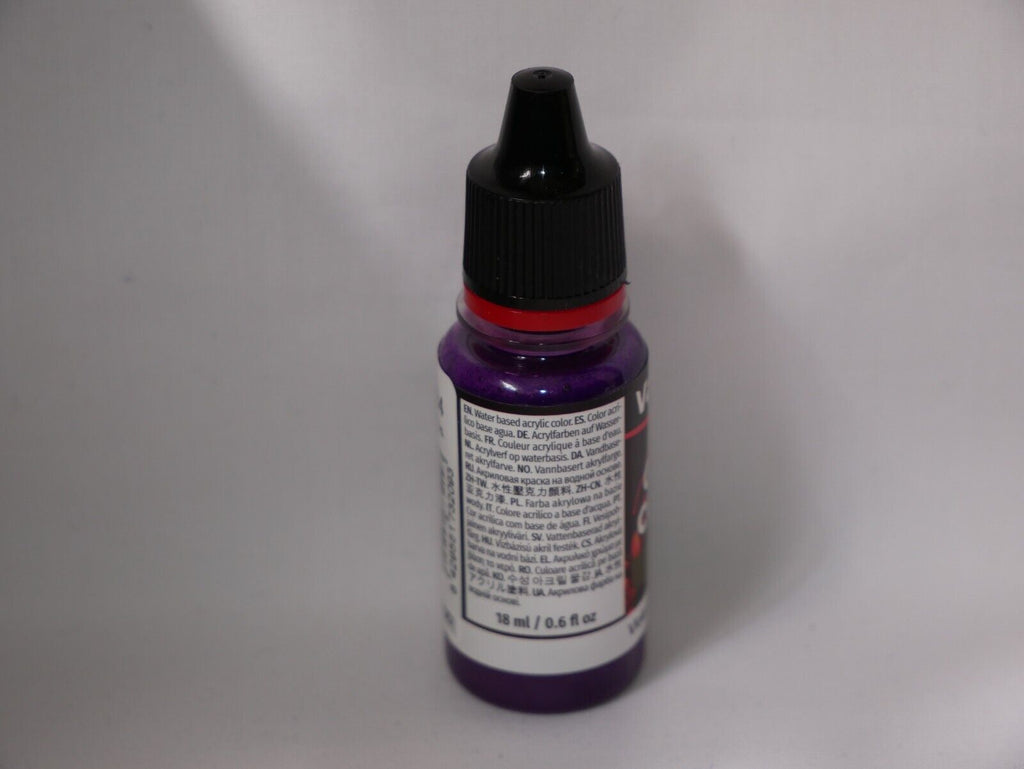 Vallejo Game Color Acrylic Washes Violet 18ml/0.6 fl oz Dropper Bottle - 73.209