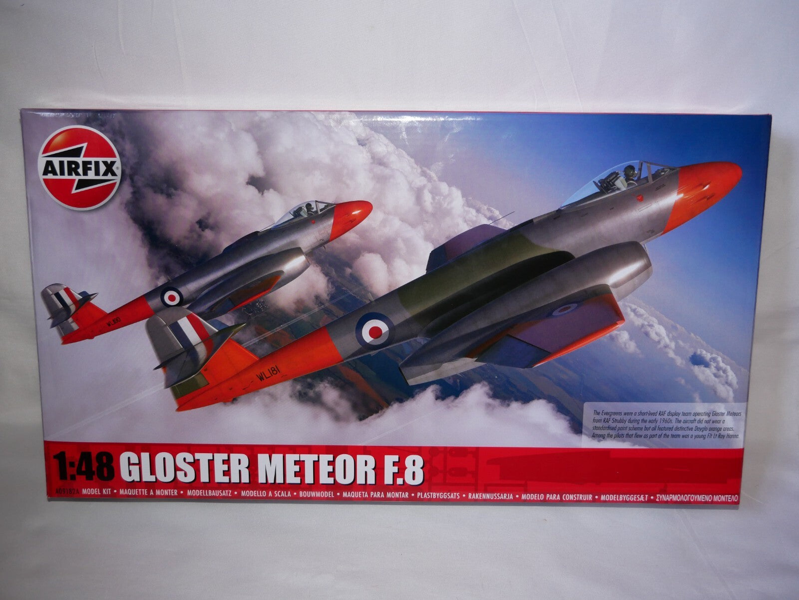 Airfix 1:48 Gloster Meteor F.8 Plastic Model Aircraft Kit Skill Level 3 A09182A