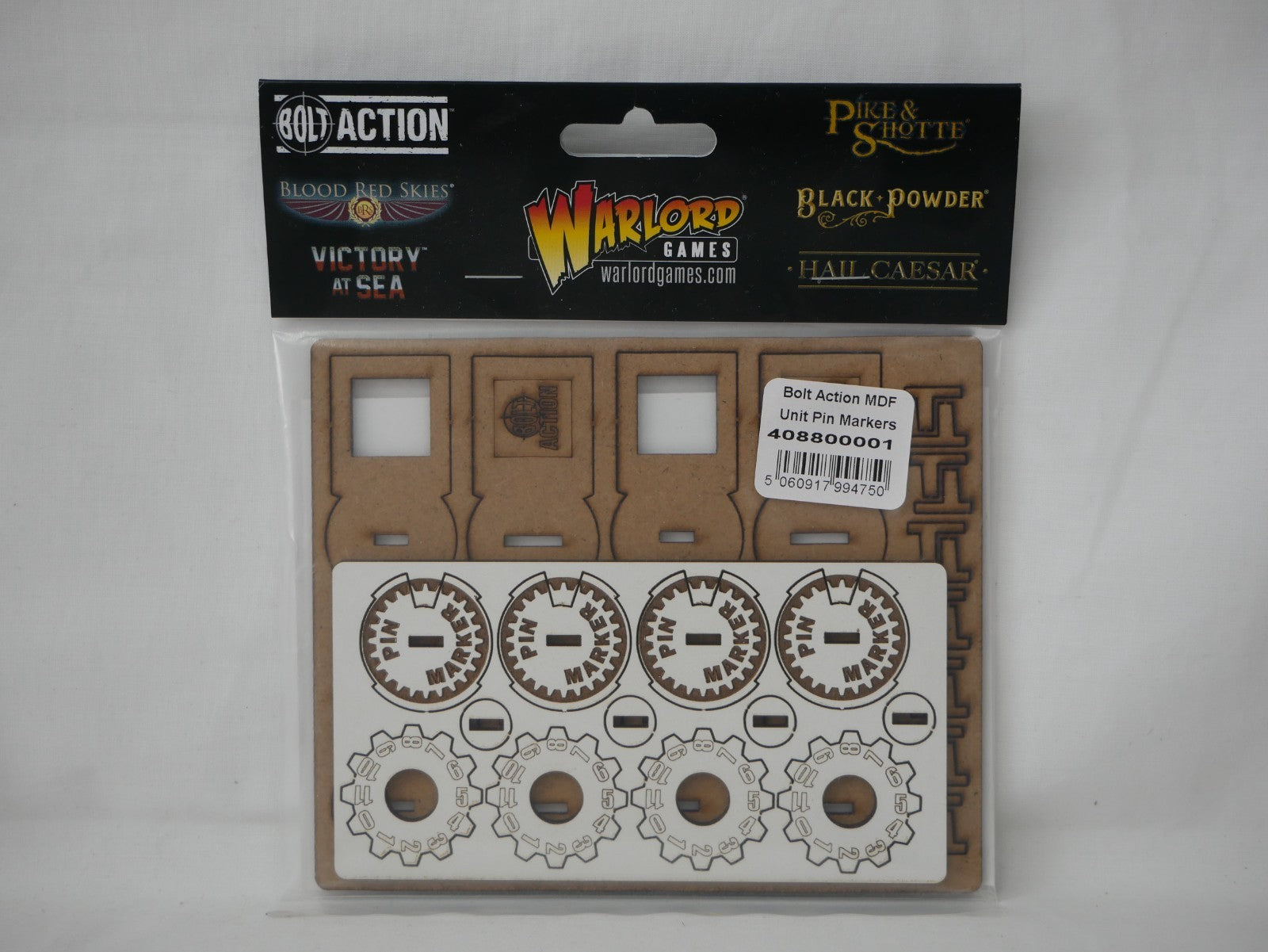 Warlord Games & Skytrex Bolt Action Laser Cut MDF Unit Pin Markers - 408800001